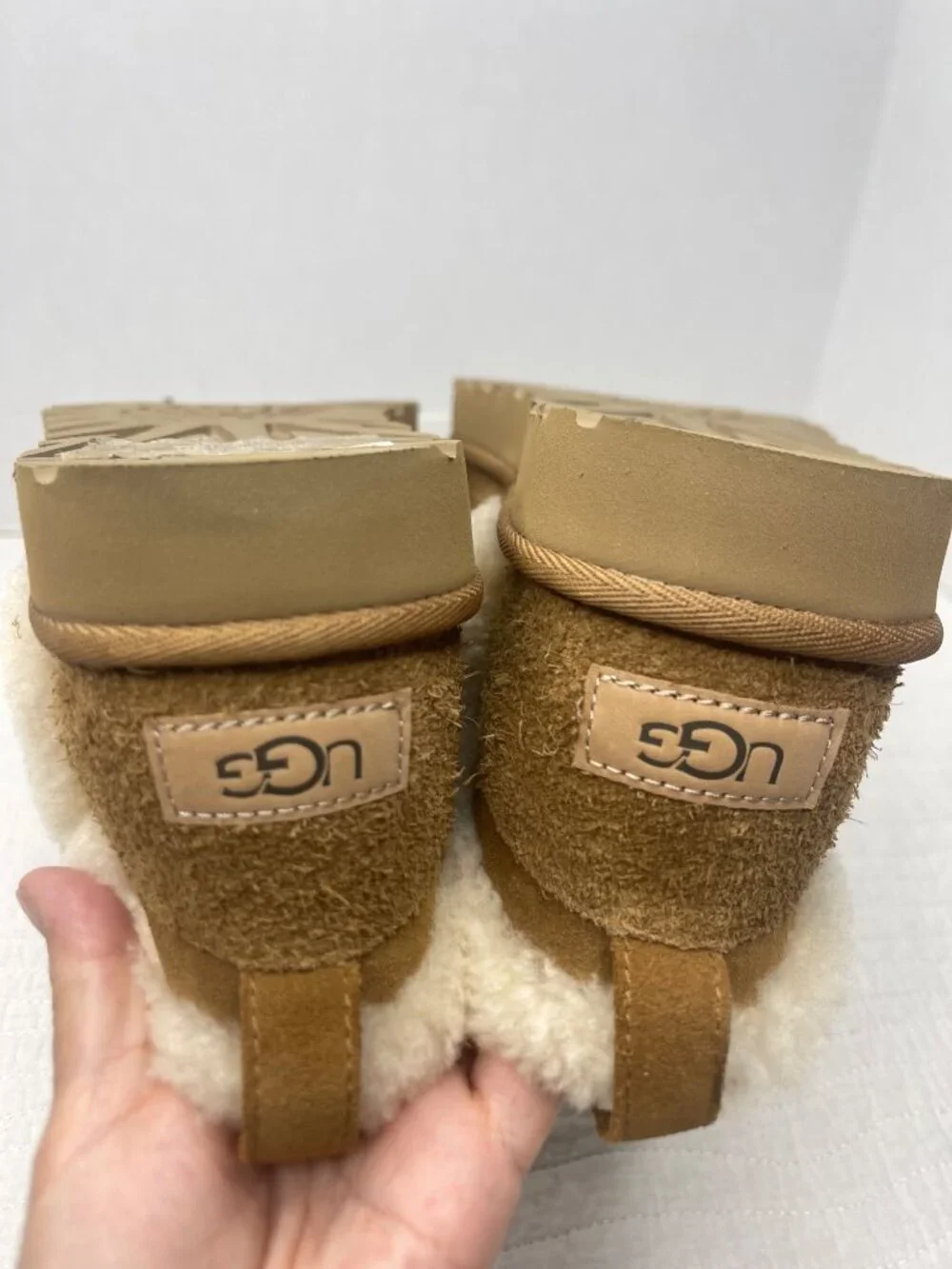 UGG Womens Classic Ultra Mini SpillSeam Chestnut Suede Boots Size 7 US Winter